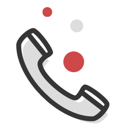by phone icon