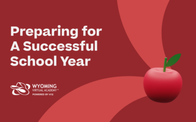 Wyoming Virtual Academy blog header reading “Preparing for a Successful School Year.”